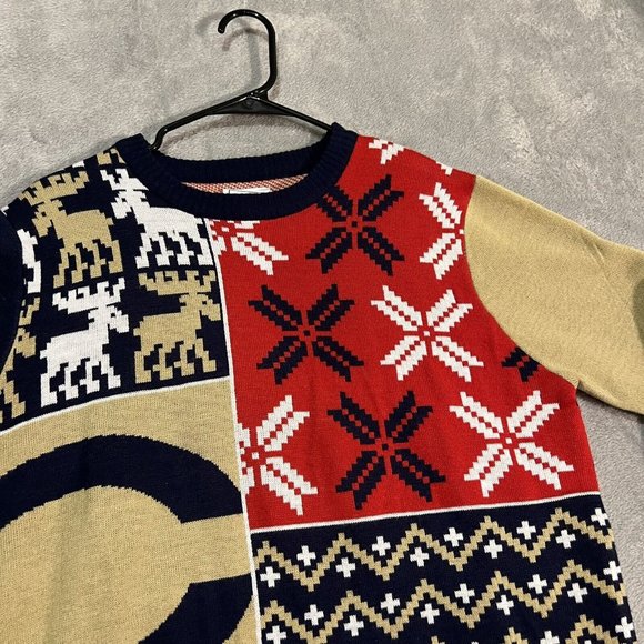 Cleveland Indians Sweater Men's Large MLB Christmas Pullover Ugly Sweater - Picture 3 of 9